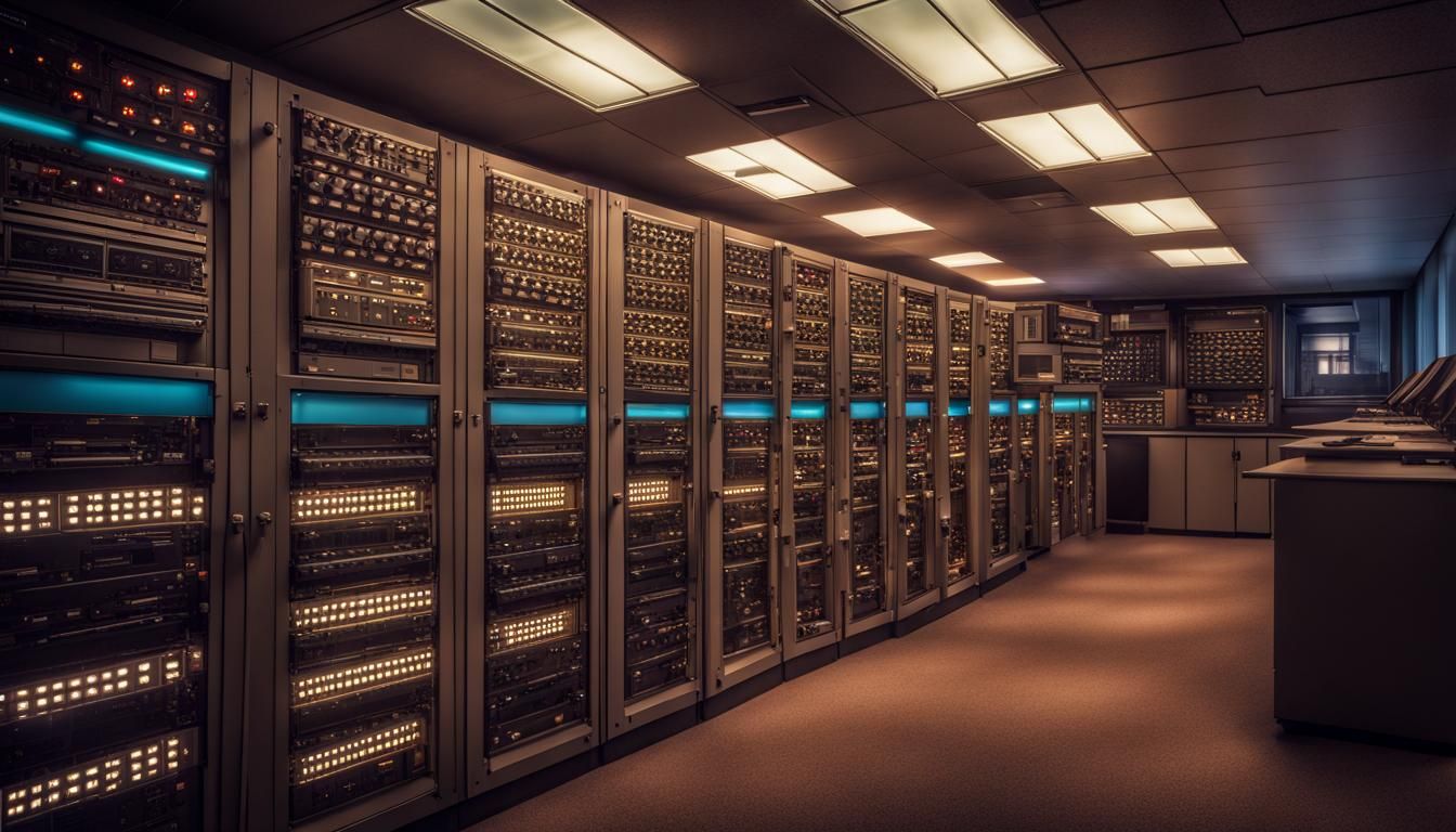 mainframe computer room from the 70s - AI Generated Artwork - NightCafe ...