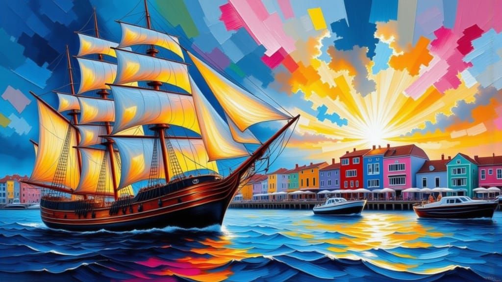 Morning Arrival in Curacao