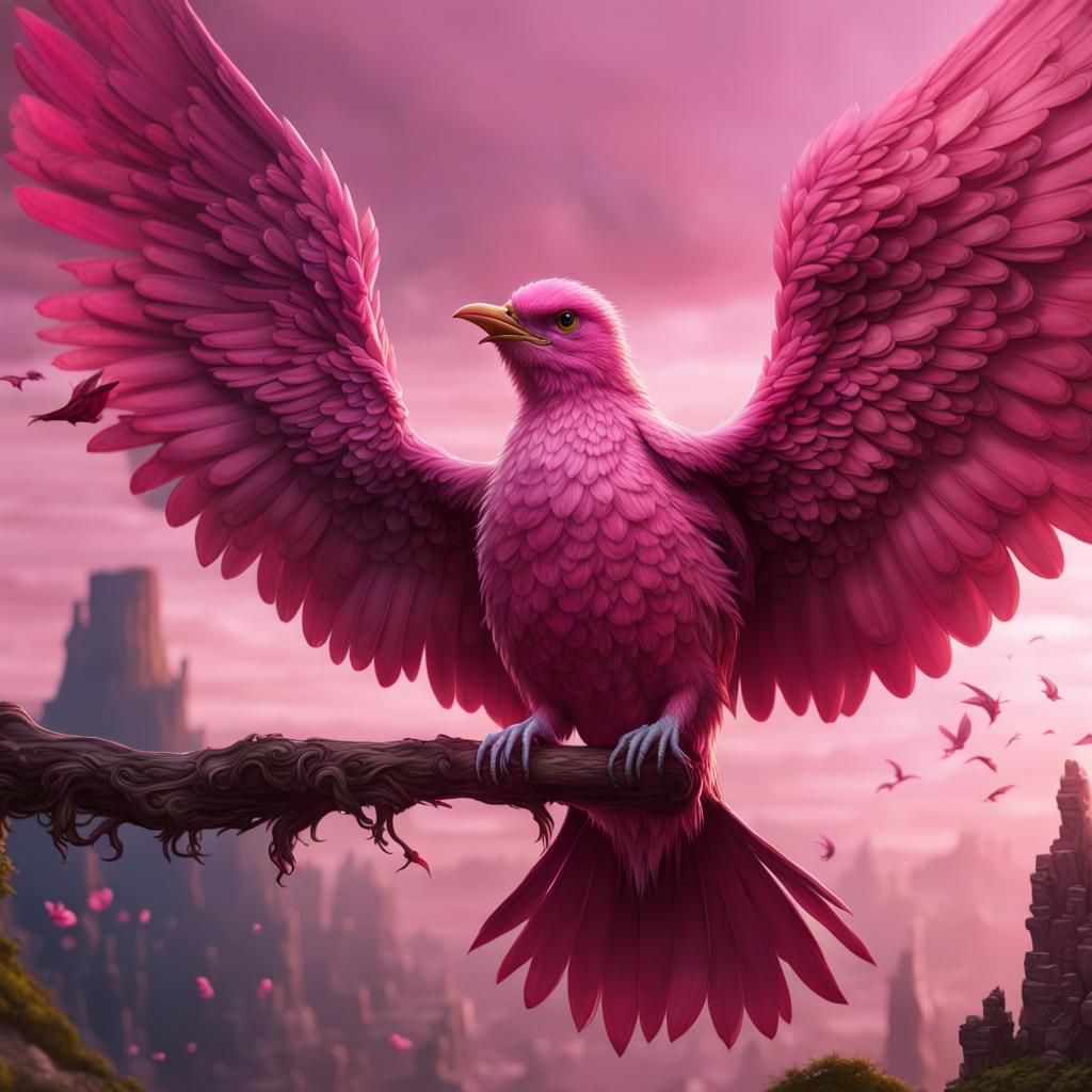 pink bird