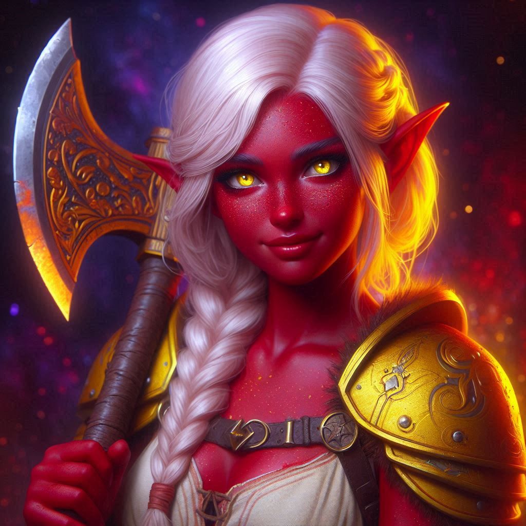 MISS WISTERIA DROW ELF VIKING MAIDEN 17