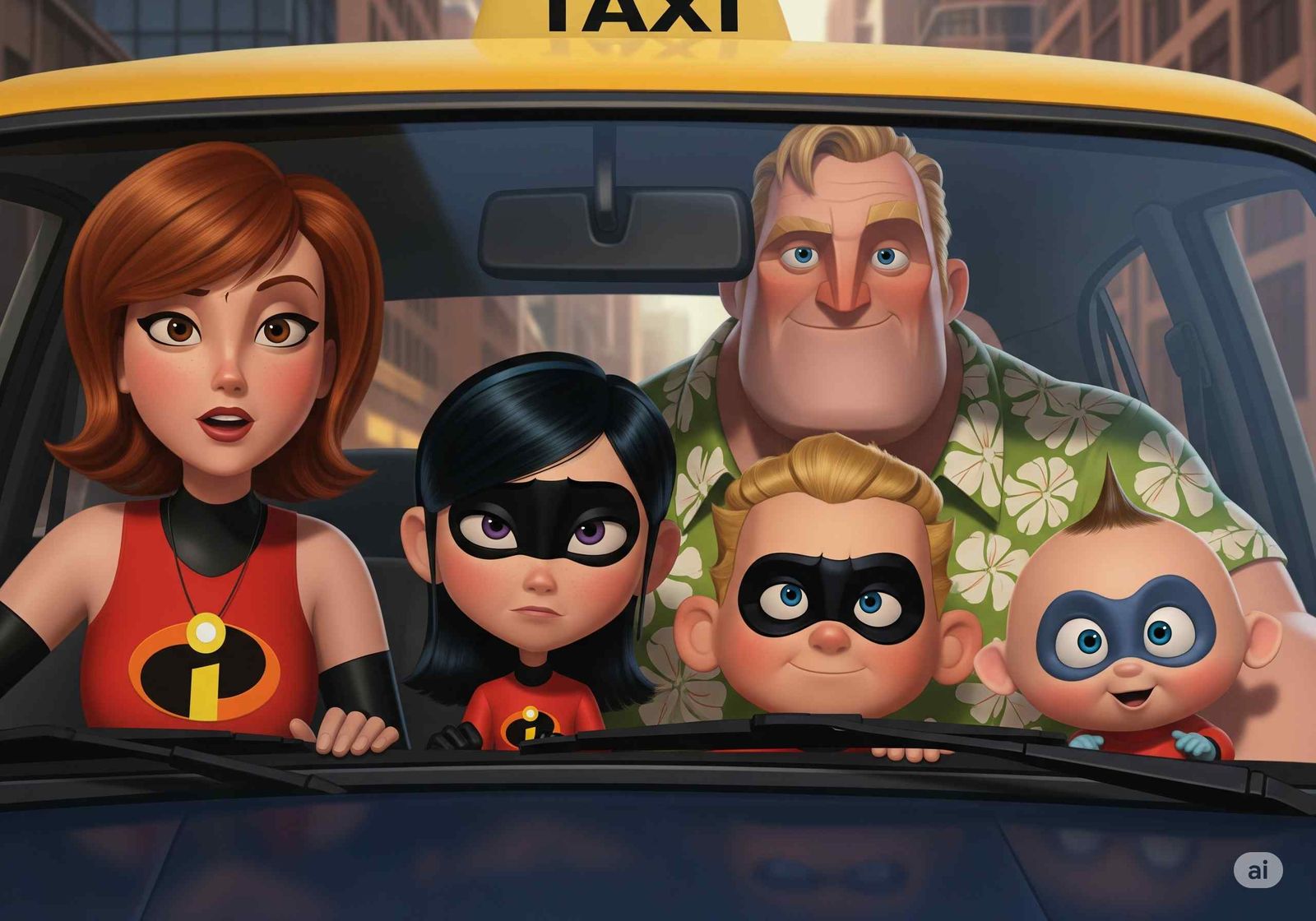 The Incredible Parrs in the big city