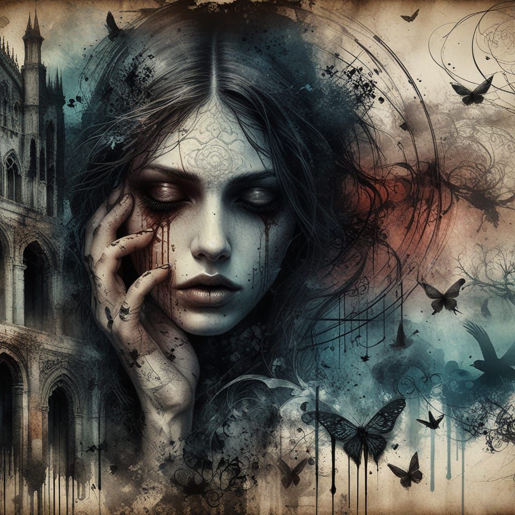 Abstract Depiction of Sorrow