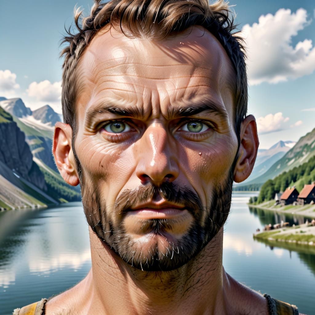 Portrait of handsome man