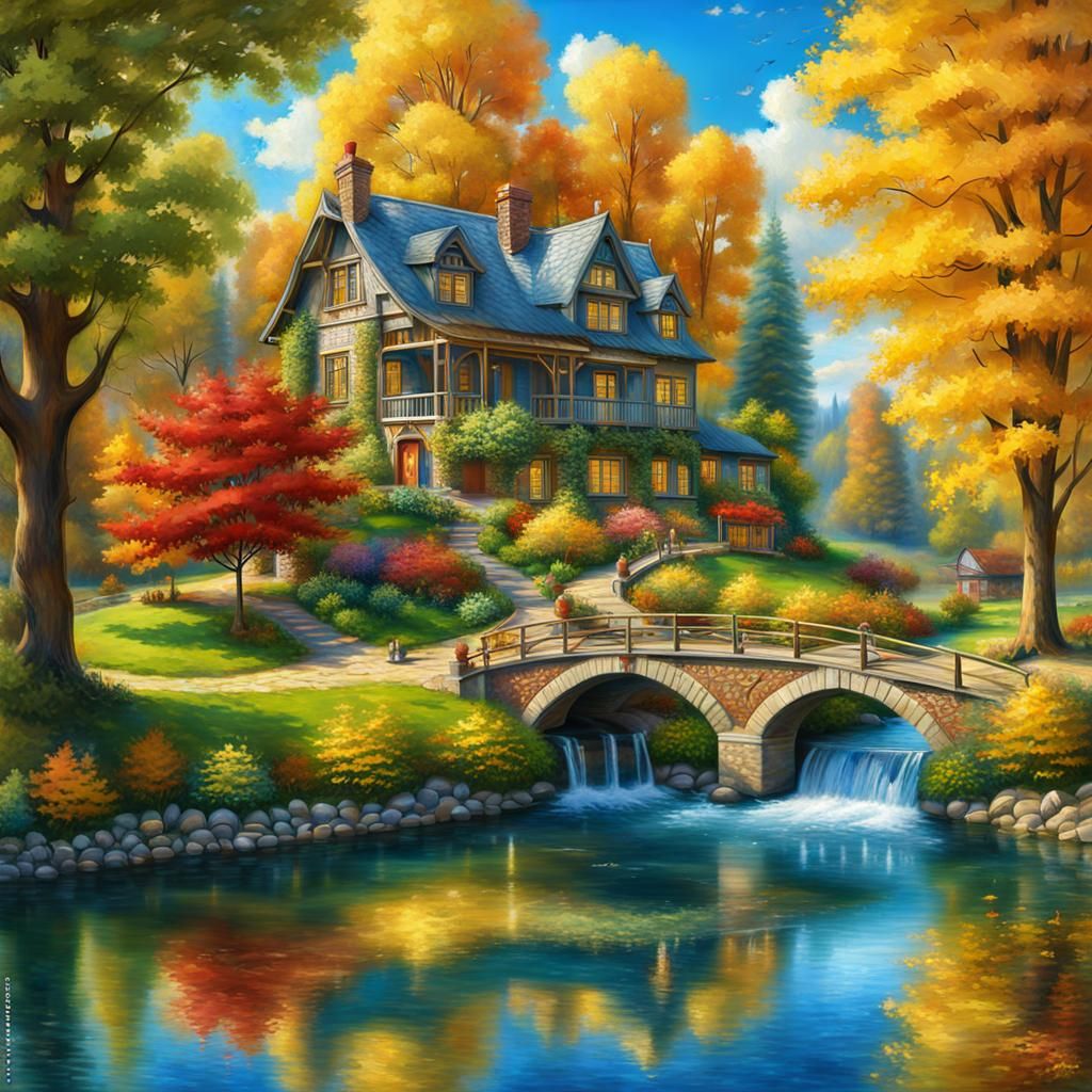 green lawn in landscape