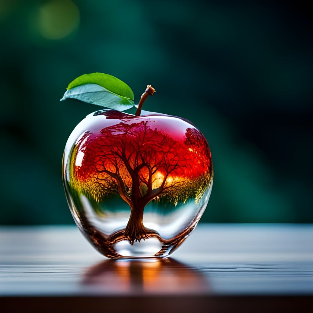 Apple & Apple Tree - AI Generated Artwork - NightCafe Creator