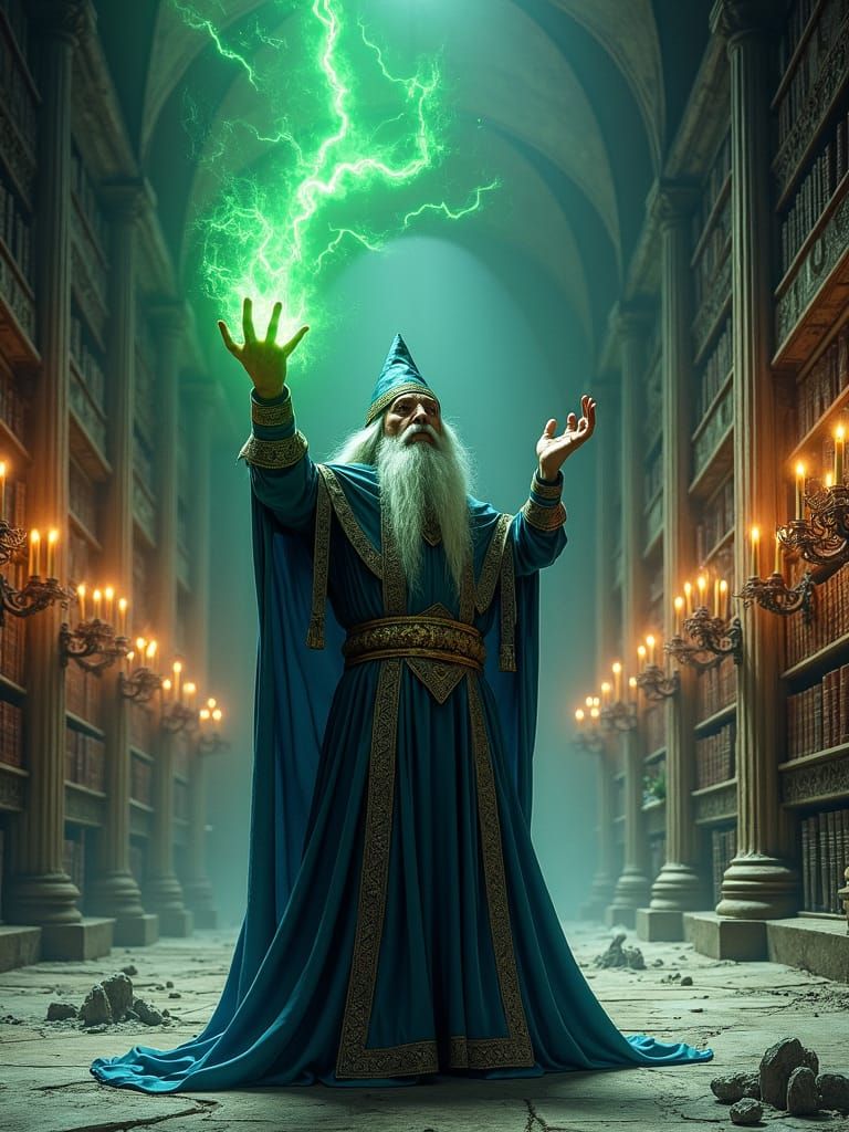 No casting spells in the library!