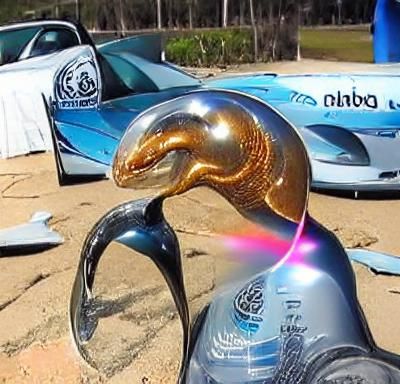 The liquid metal shine of this cobra overpowers the radiant ...