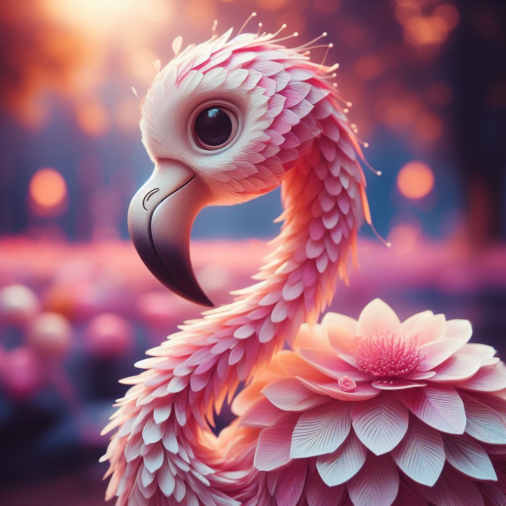 Petal flamingo