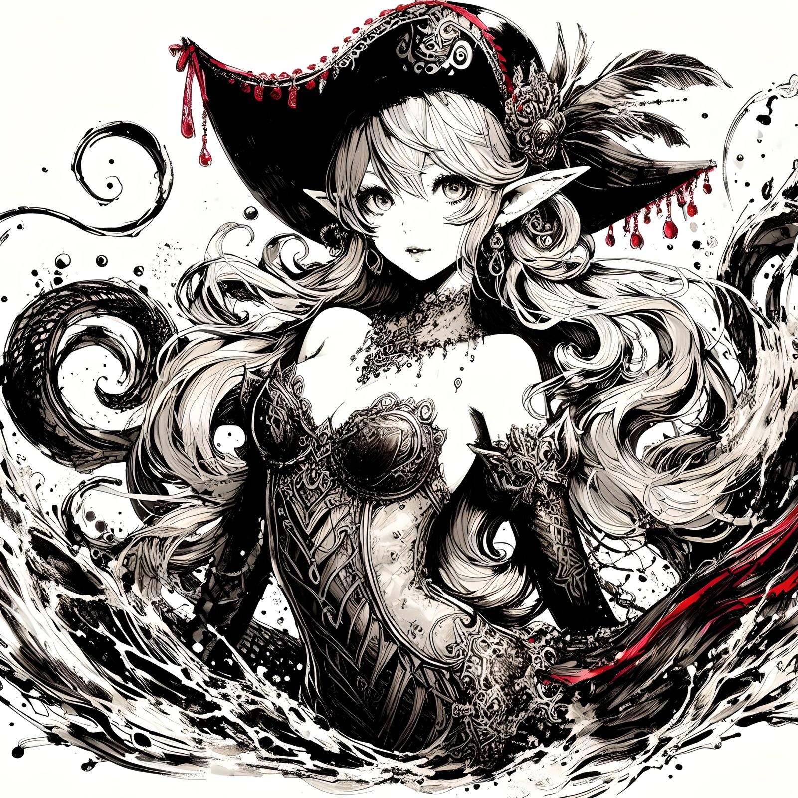 Cute kraken girl