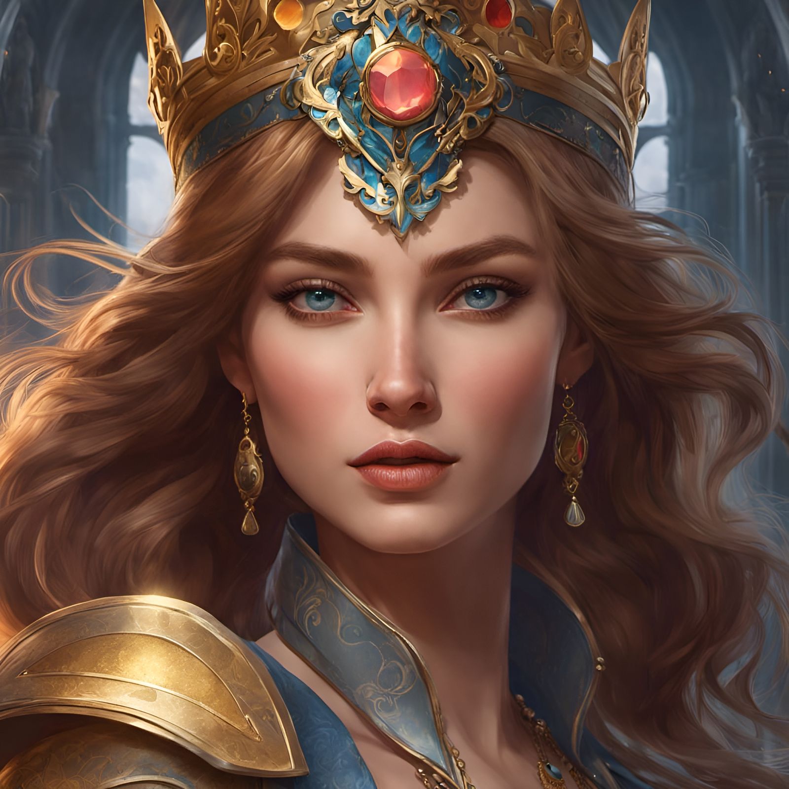 Medieval Fantasy Queen - AI Generated Artwork - NightCafe Creator