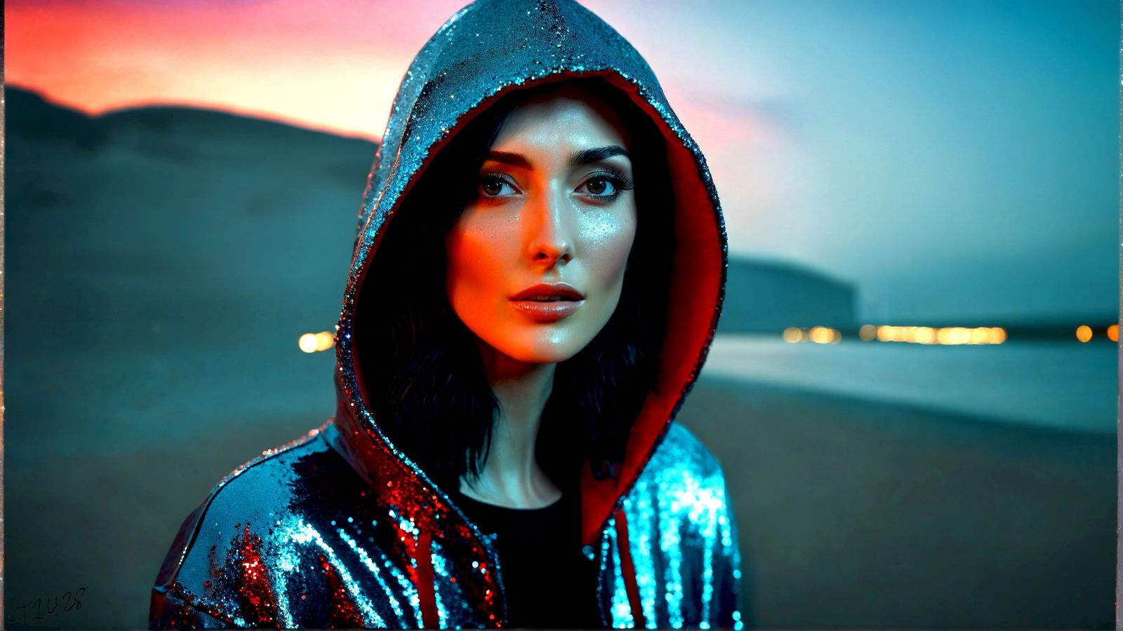 Maxine Kemp - Glitter in the air series.