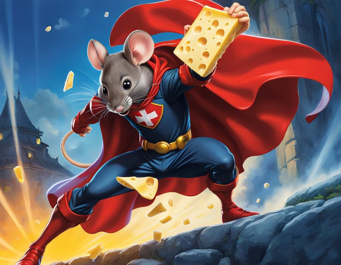 Swiss Superheldenmaus   by @KBunny001