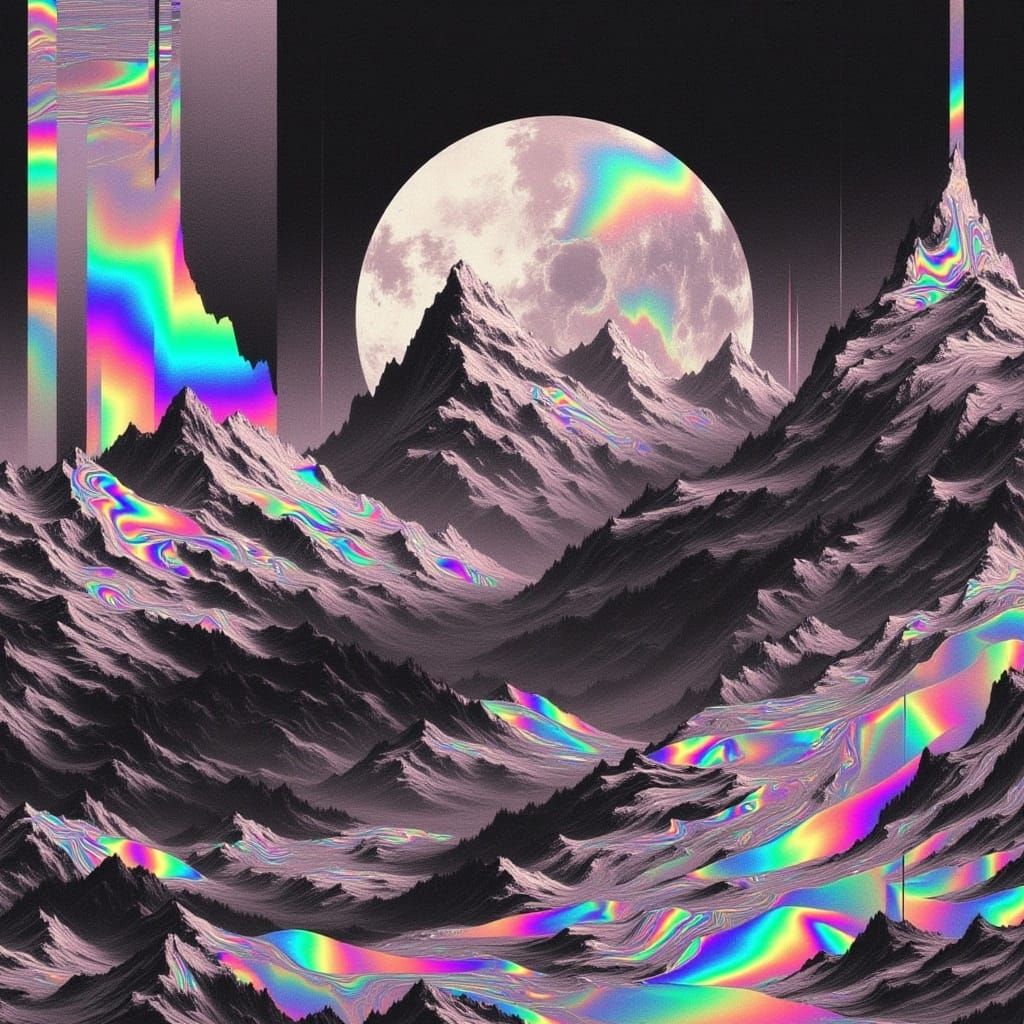  <lora:GlitchFoilFlux:1.0>