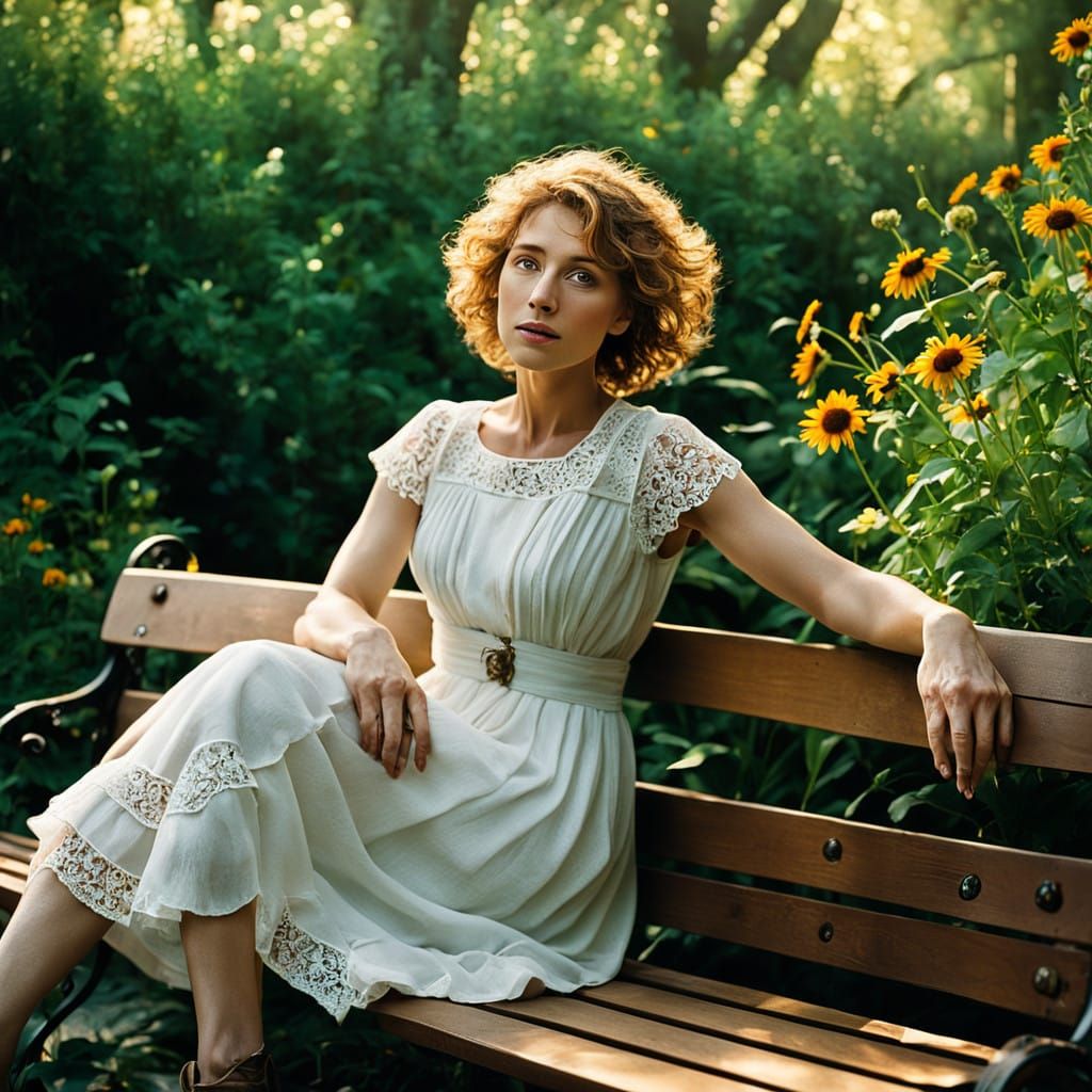 Garden Goddess in Serene Bloom