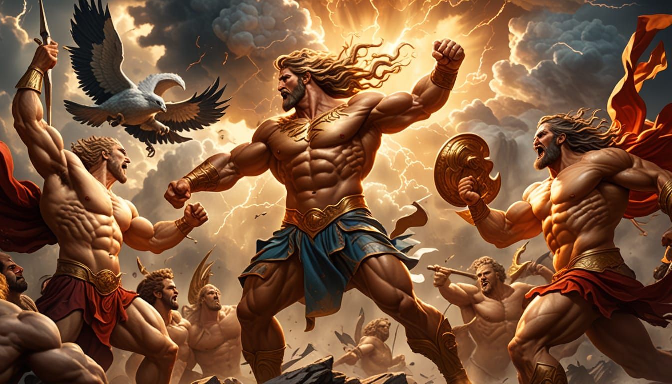 Gigantomachie, Gigantomachy  by @VIan