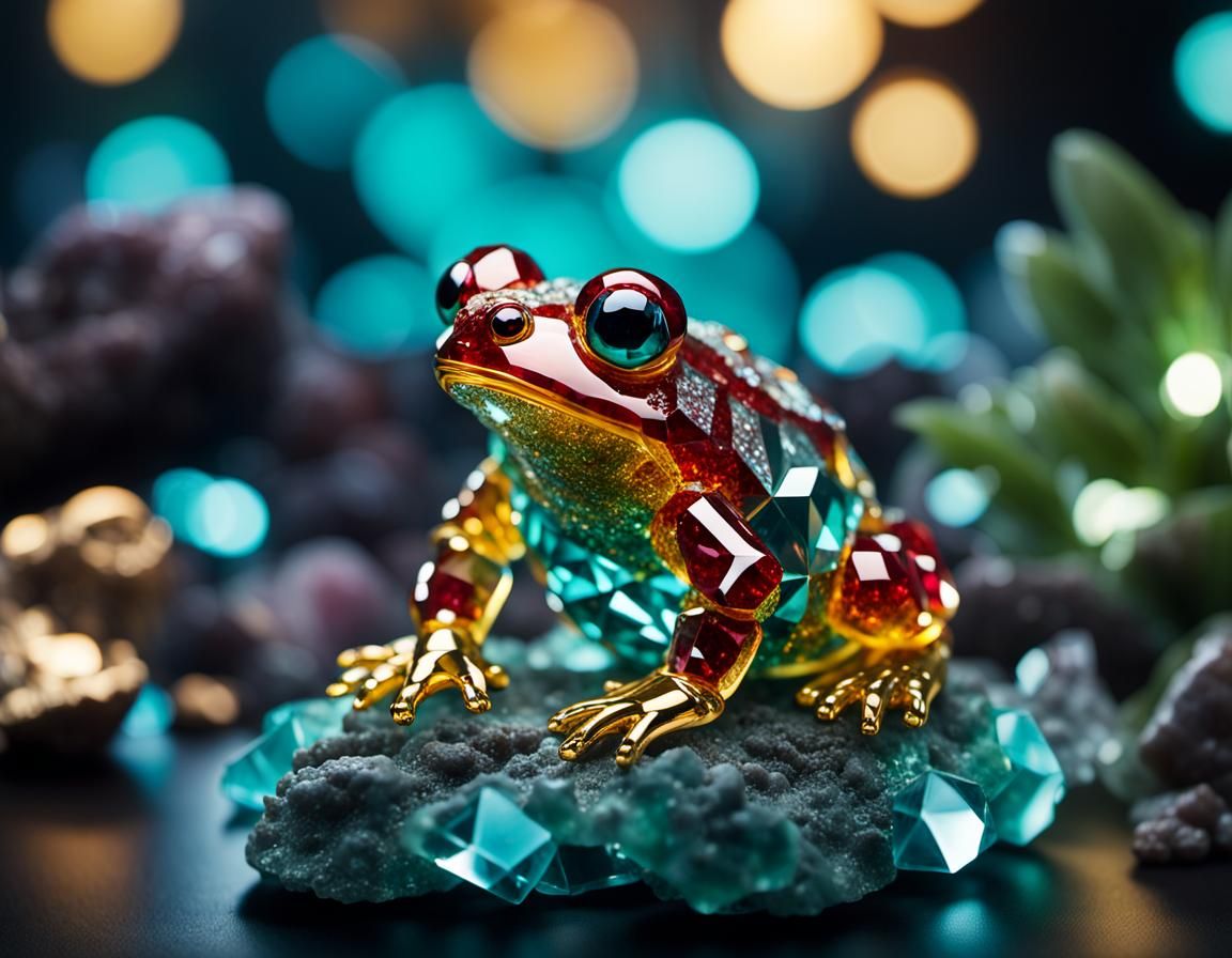 A crystal toad  by @undefined