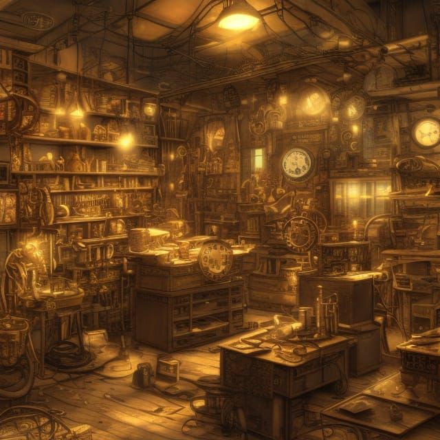 Clockmaker workshop