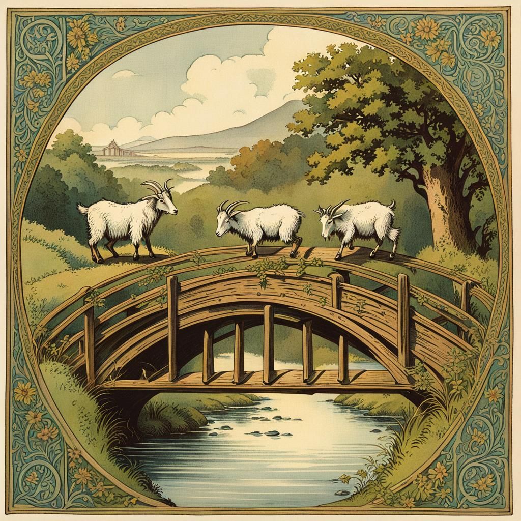 Thee Billy Goats Gruff  by @BillThegutterRat