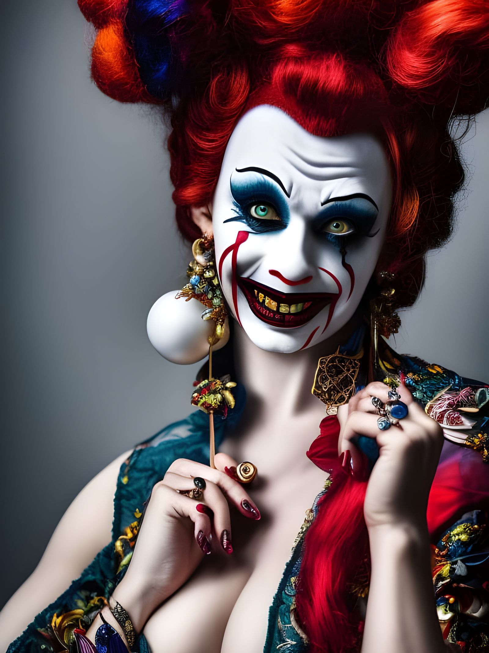 Crazy Female Clown