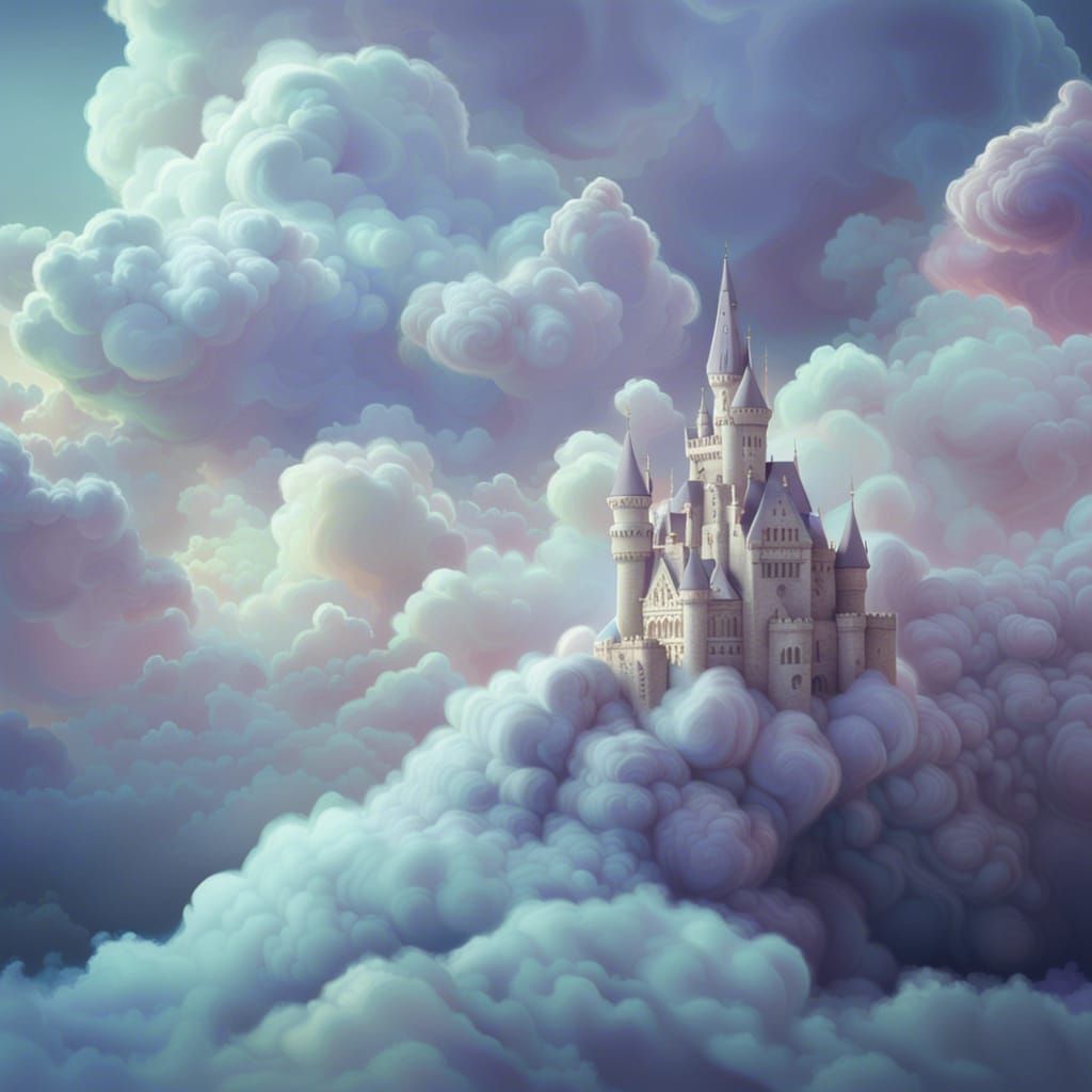 castle in the clouds - AI Generated Artwork - NightCafe Creator