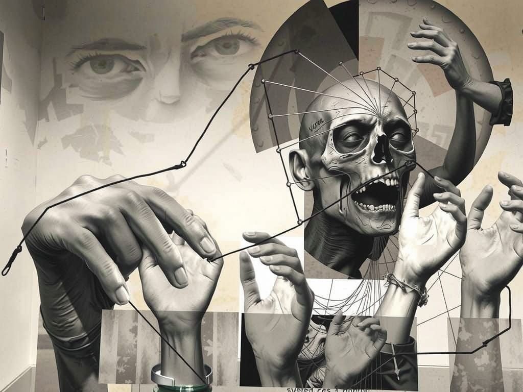 Surrealist Toadliquor Witchcraft Collage in Deviant Style