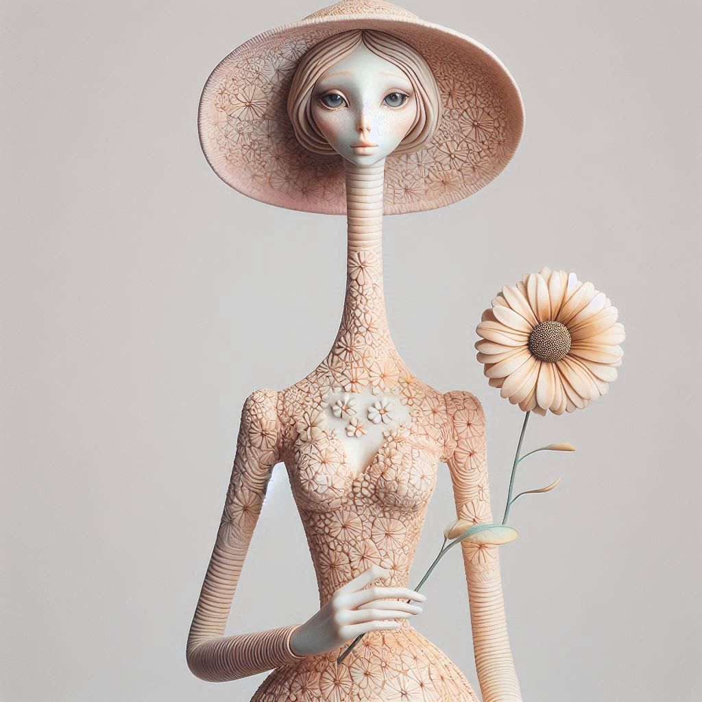 Surreal Girl in pastels