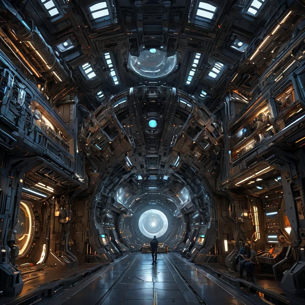 Interior of Space x, Mars mission