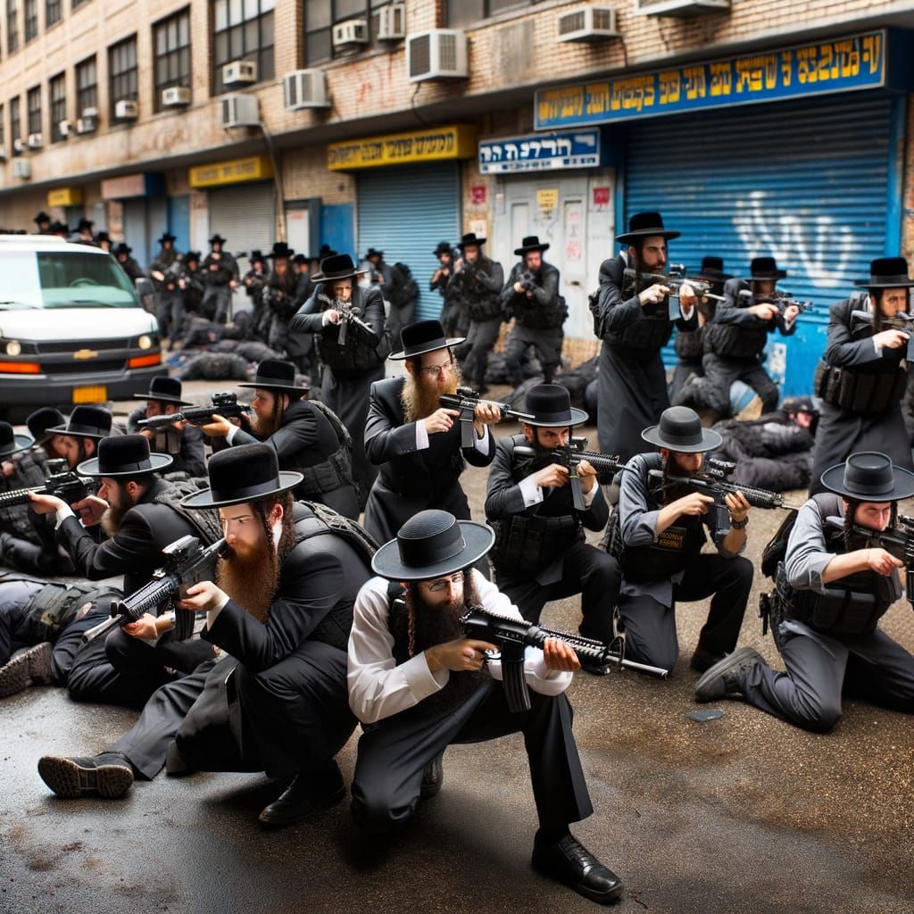 Ultra-Orthodox Yeshiva Students Conduct Tactical Operation i...