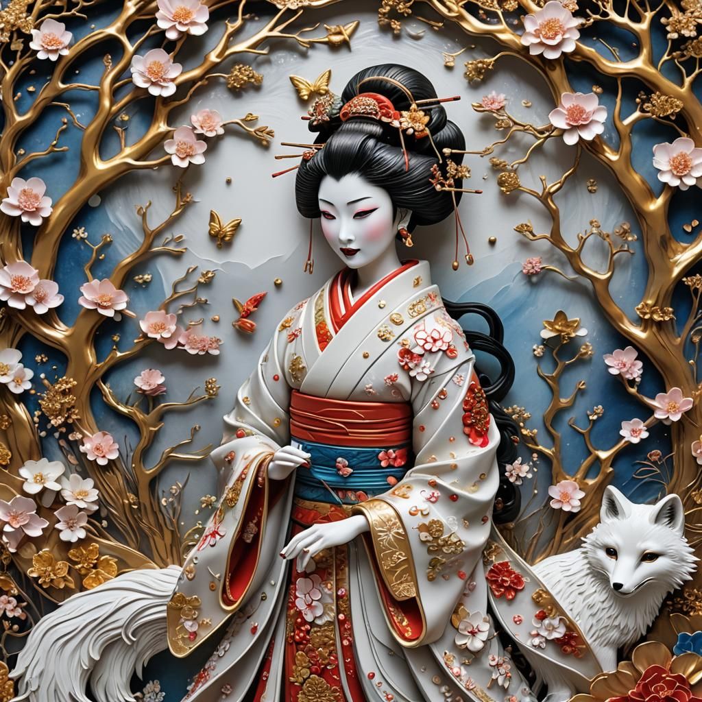 Inari Ōkami  by @Ai-zombie