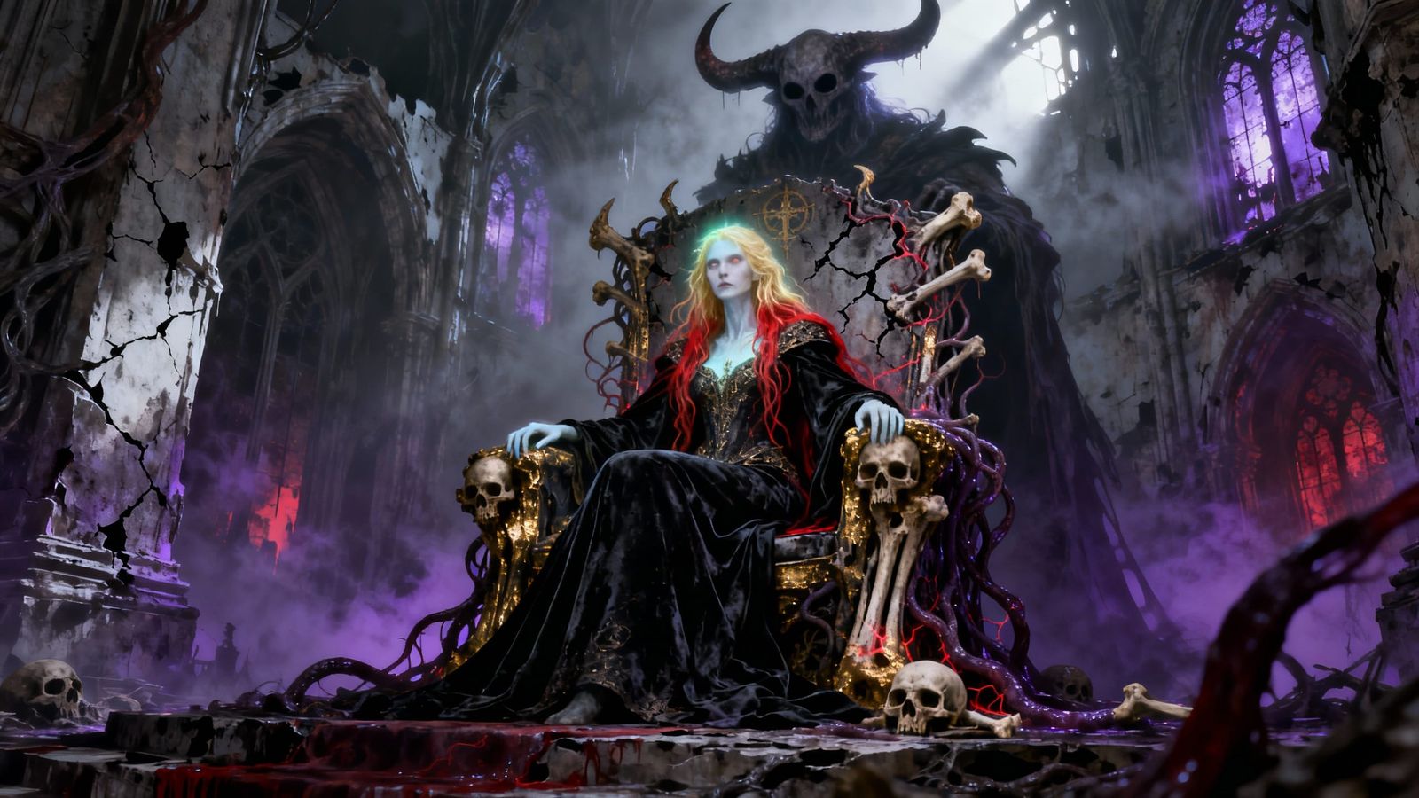 Empress of Bone Throne in Gothic Decay