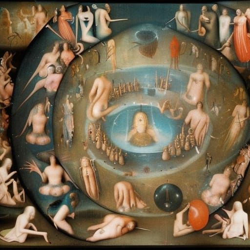 Nine circles of hell Dante Alighieri AI Generated Artwork