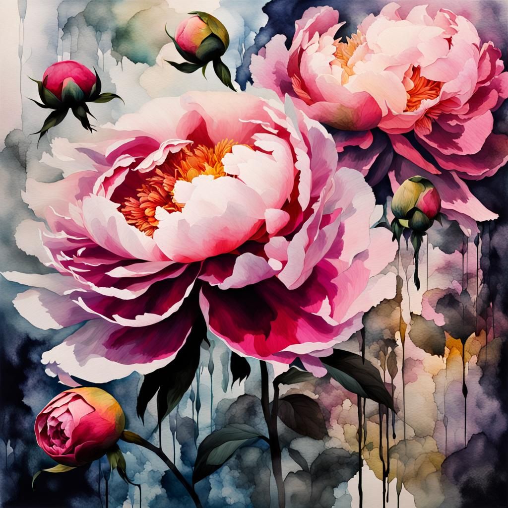 Peony roses  by @Exnir26