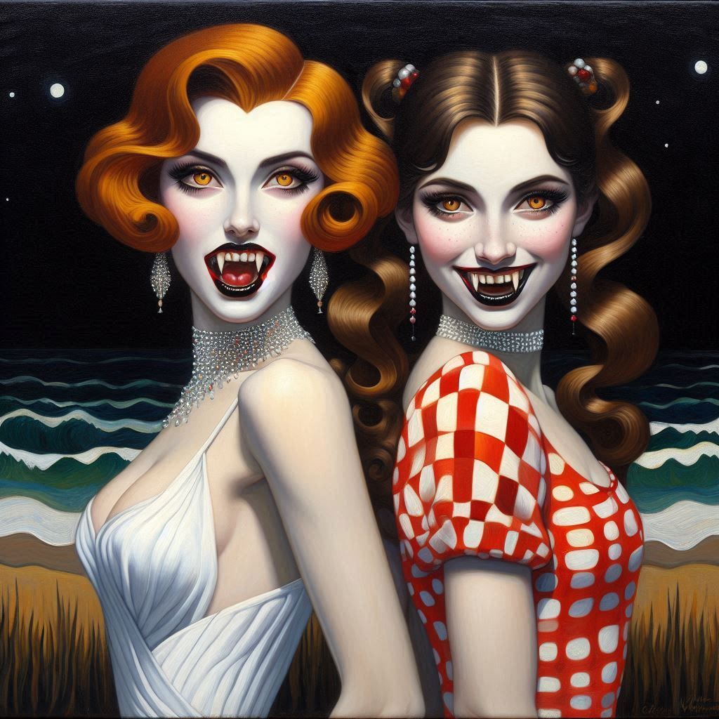 Surreal Vamps Ginger and Mary Ann