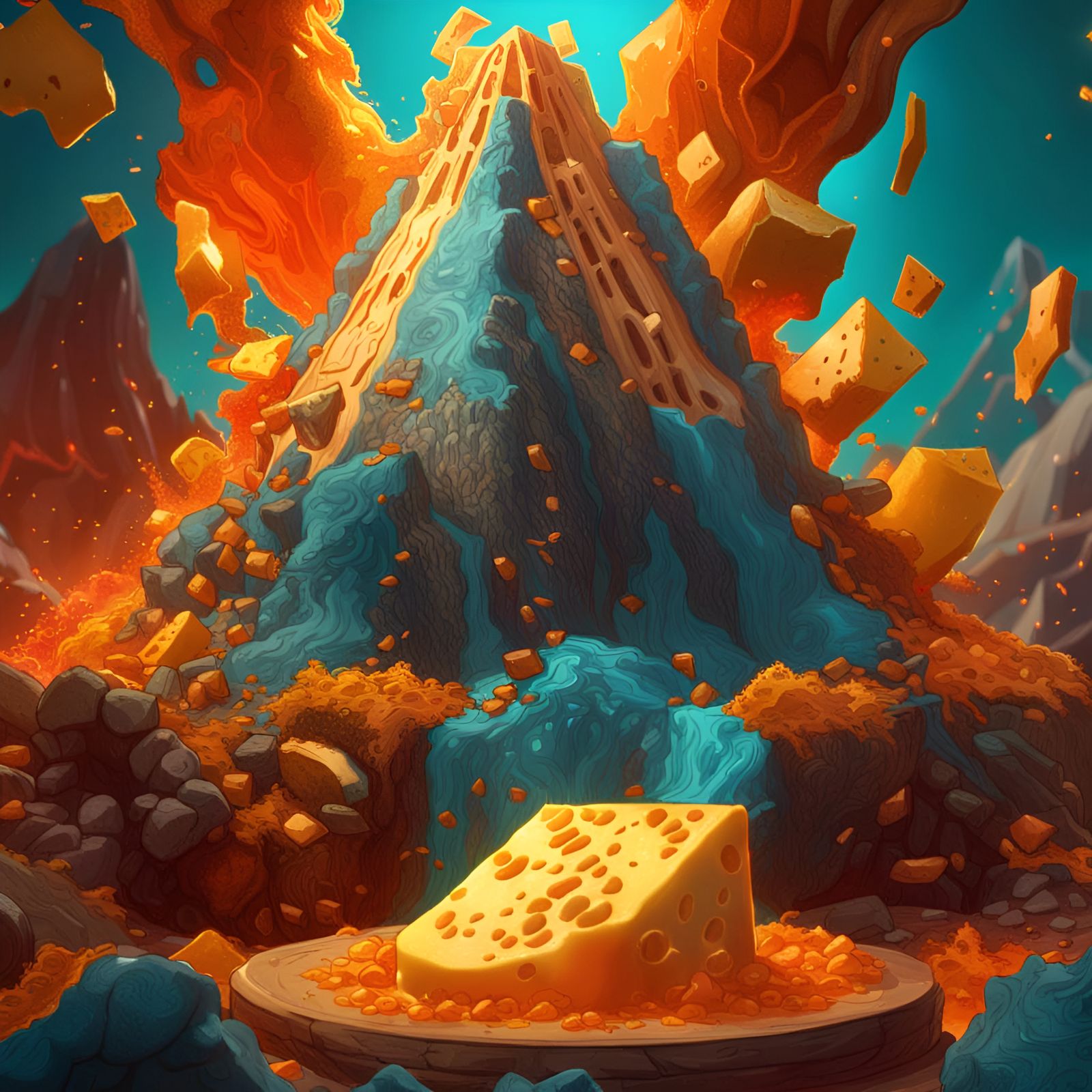 Cheesy Volcano 