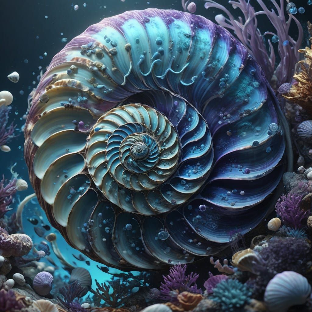 Fibonacci sequence underwater   by @Accidentalrage