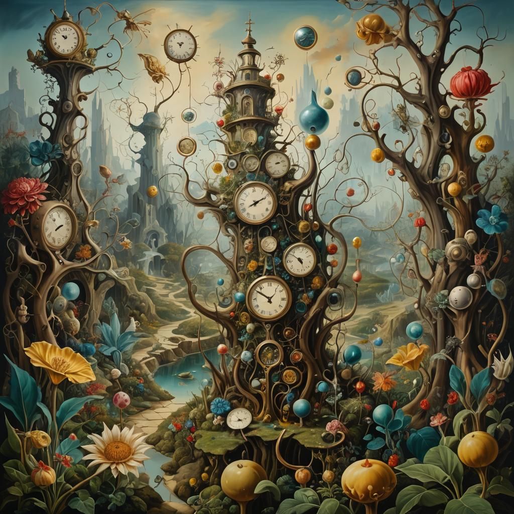 Garden of Time - AI Generated Artwork - NightCafe Creator