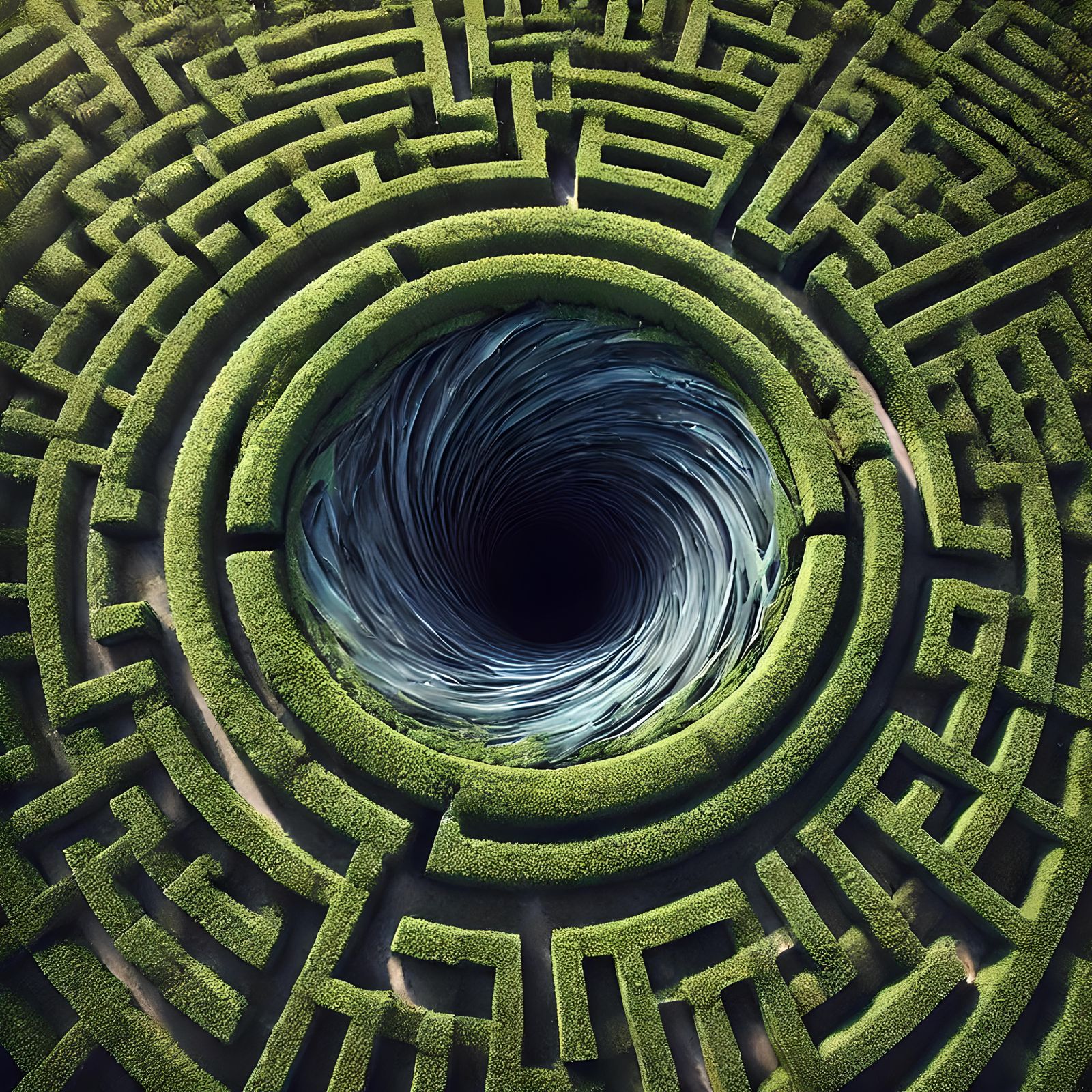 What awaits in the center of the labyrinth.