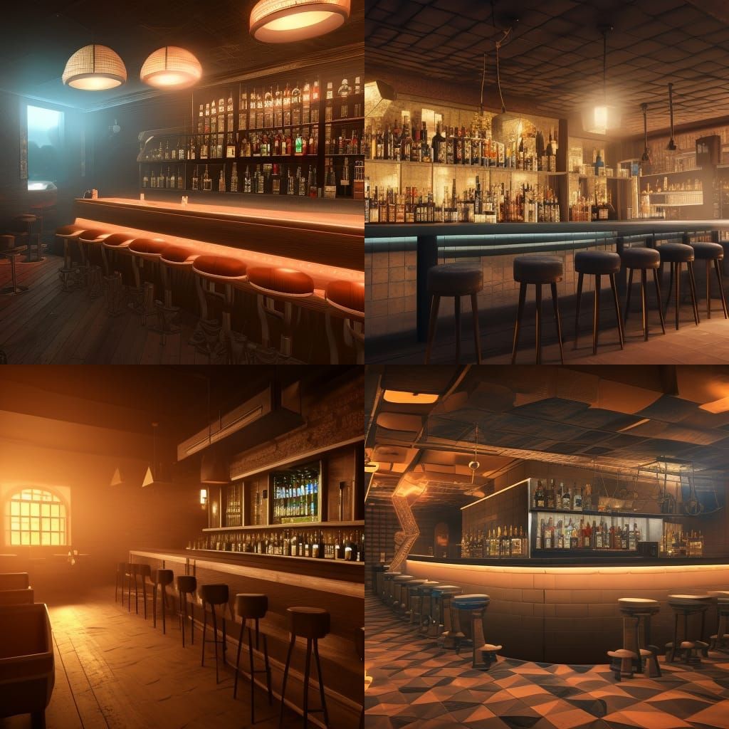 modern bar design - AI Generated Artwork - NightCafe Creator