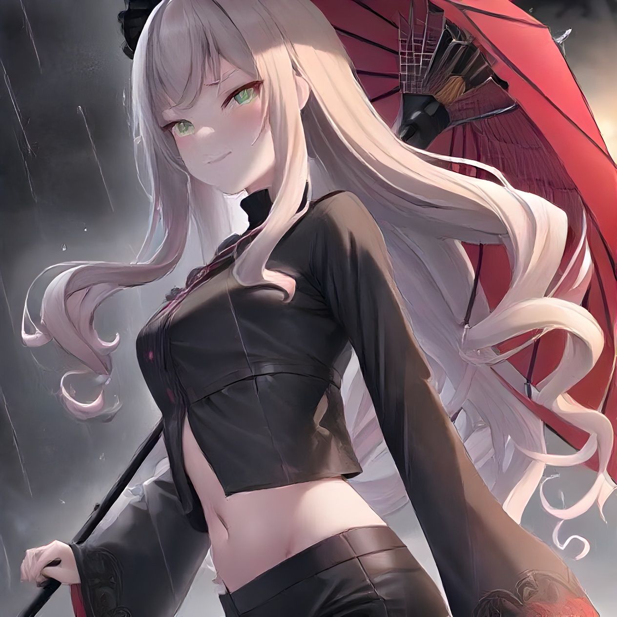 Aurora Smith in the Rain.