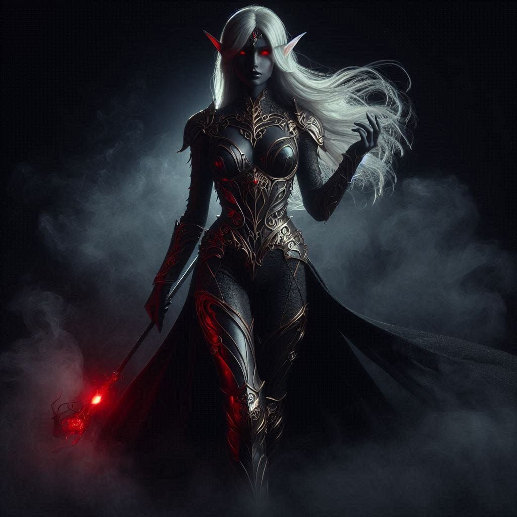 Drow Girl - AI Generated Artwork - NightCafe Creator