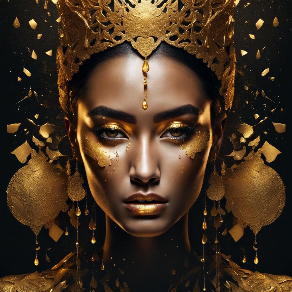 The Queen of The Golden Kingdom - AI Generated Artwork - NightCafe Creator