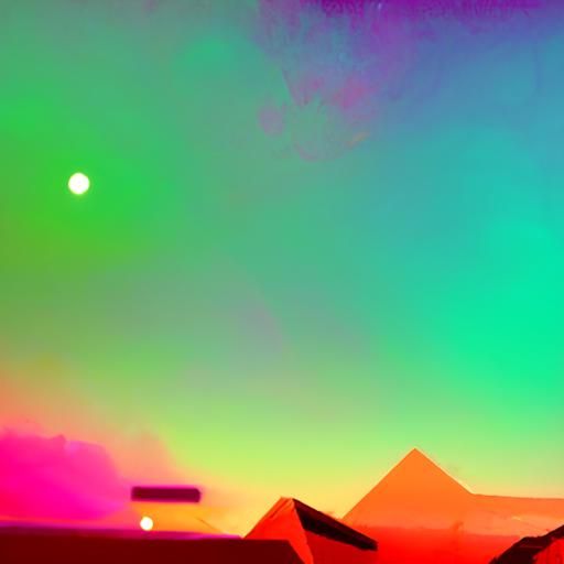 He colored deep space a soft yellow