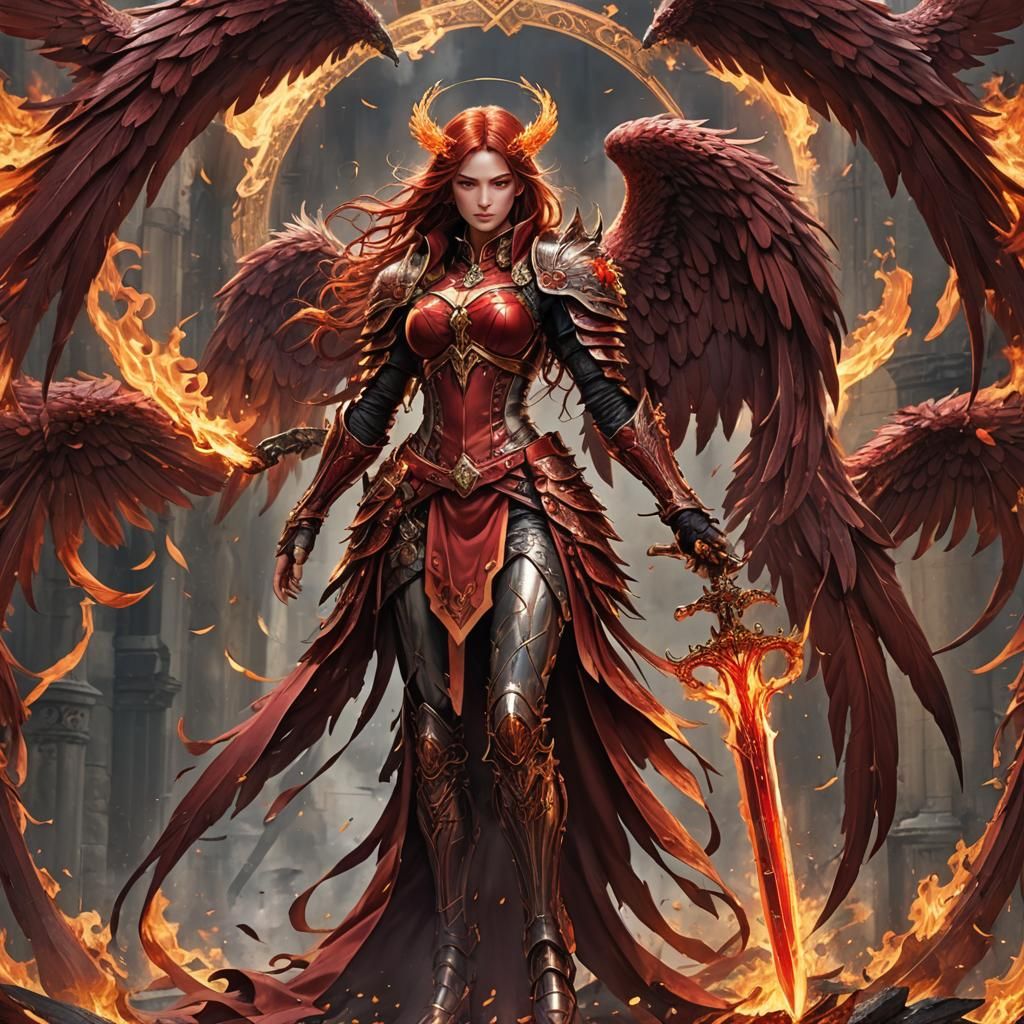 Fierce Angel Of Death - Ai Generated Artwork - Nightcafe Creator