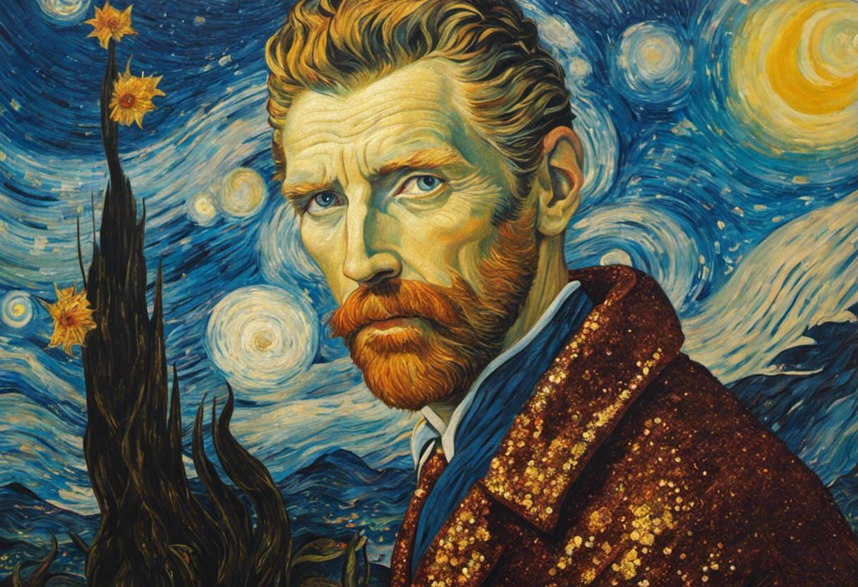 van Gogh in Glitter