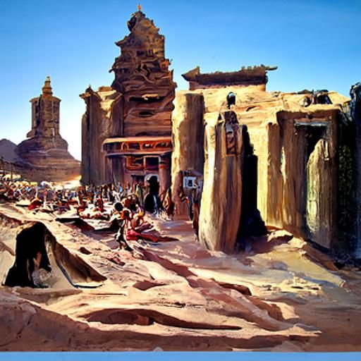 Ancient city in the desert