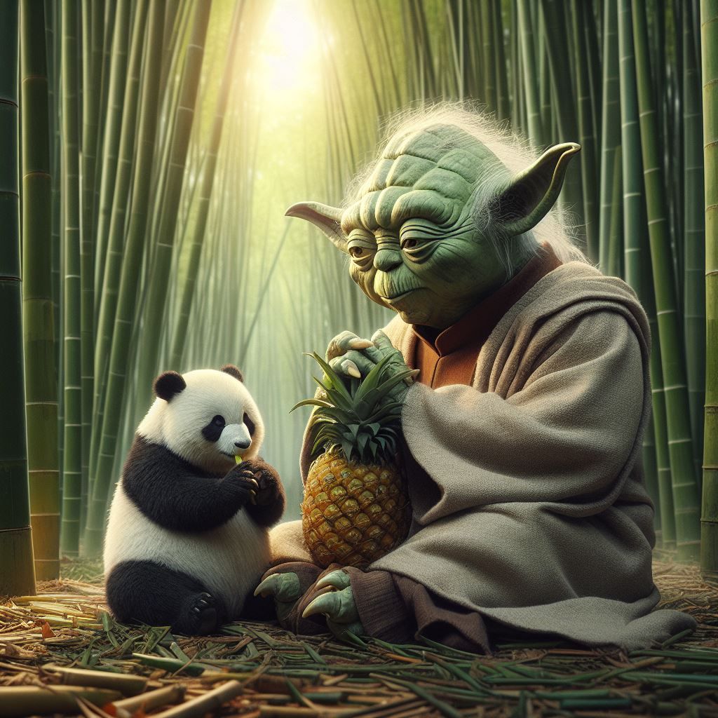 Yoda and Panda Cub