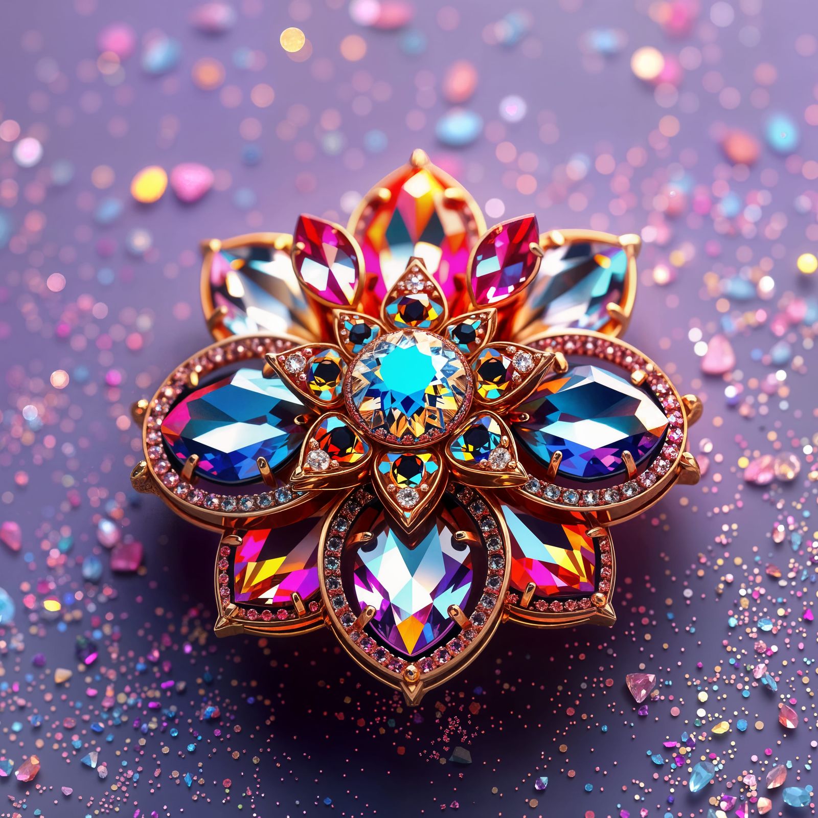 Flower brooch  by @Laevos