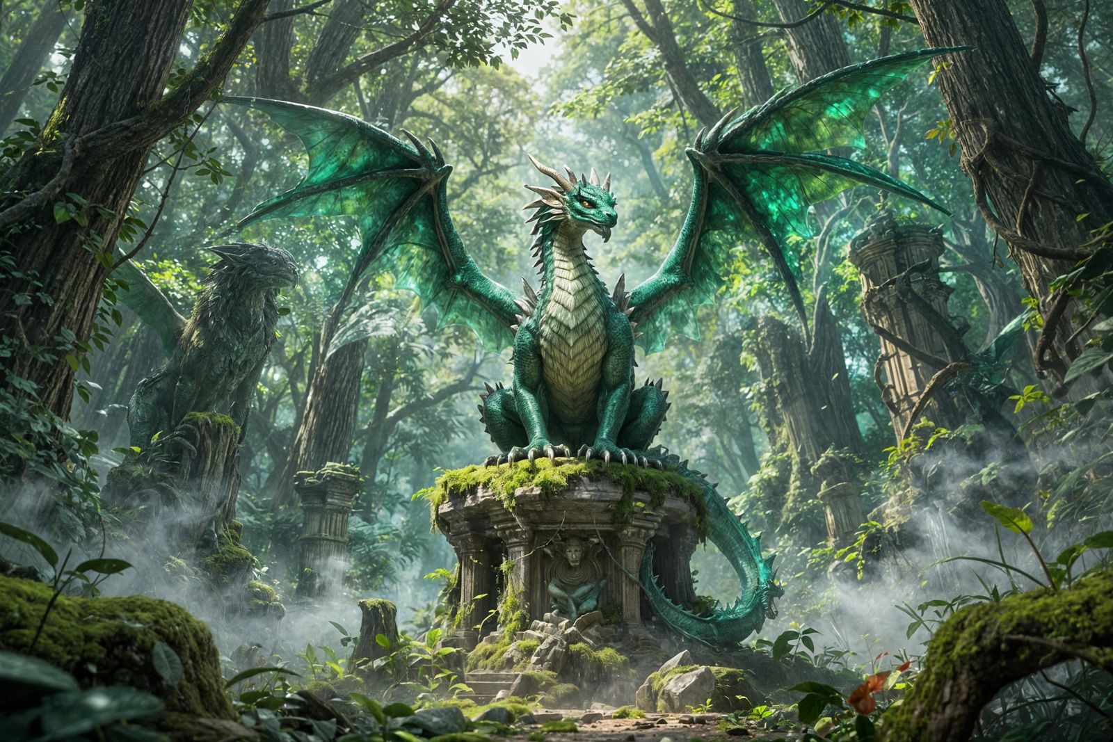 The Emerald Guardian  by @Ascensionism