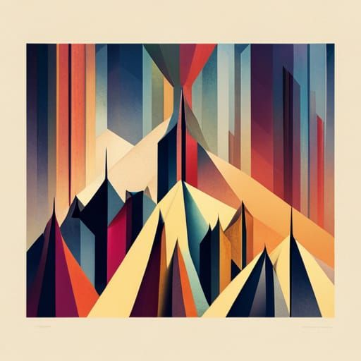 Prism of Mountains - AI Generated Artwork - NightCafe Creator