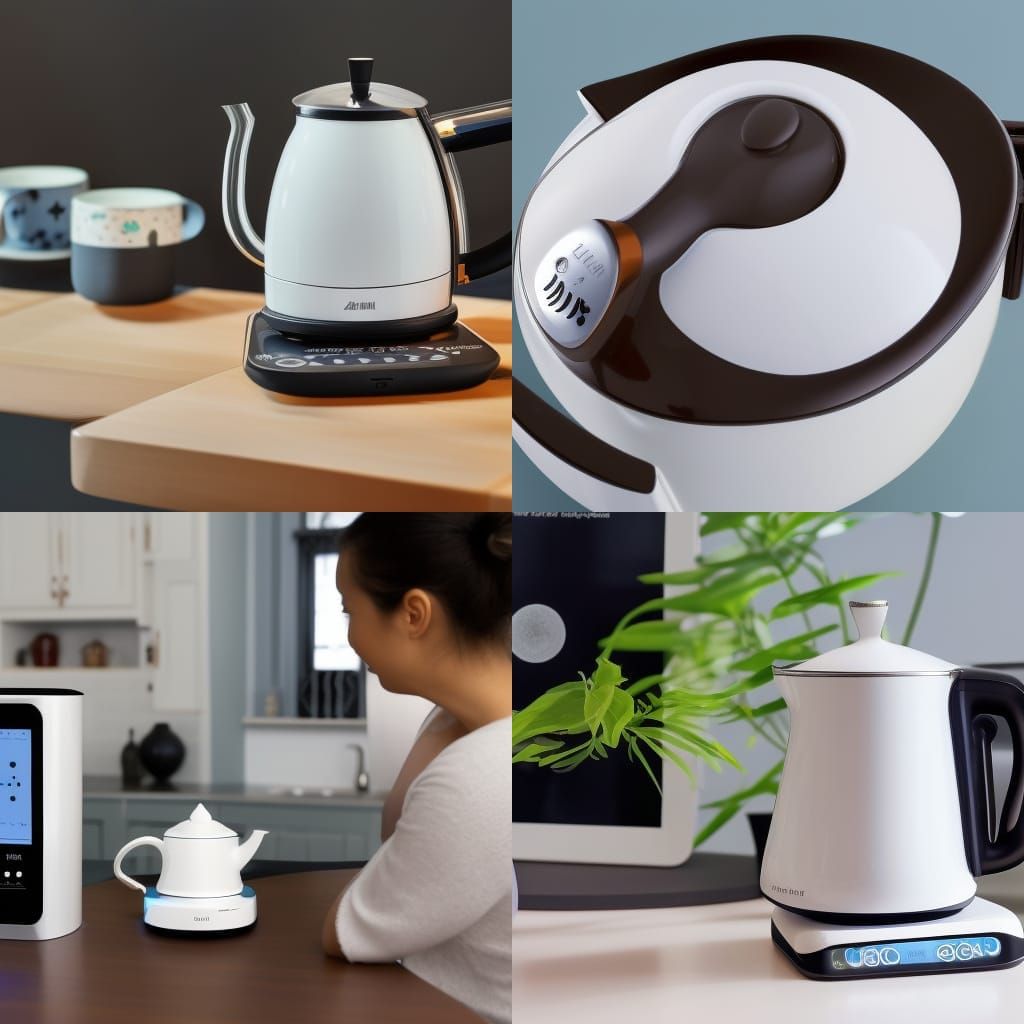 an AI smart electric tea kettle that can read tea leaves, do your
